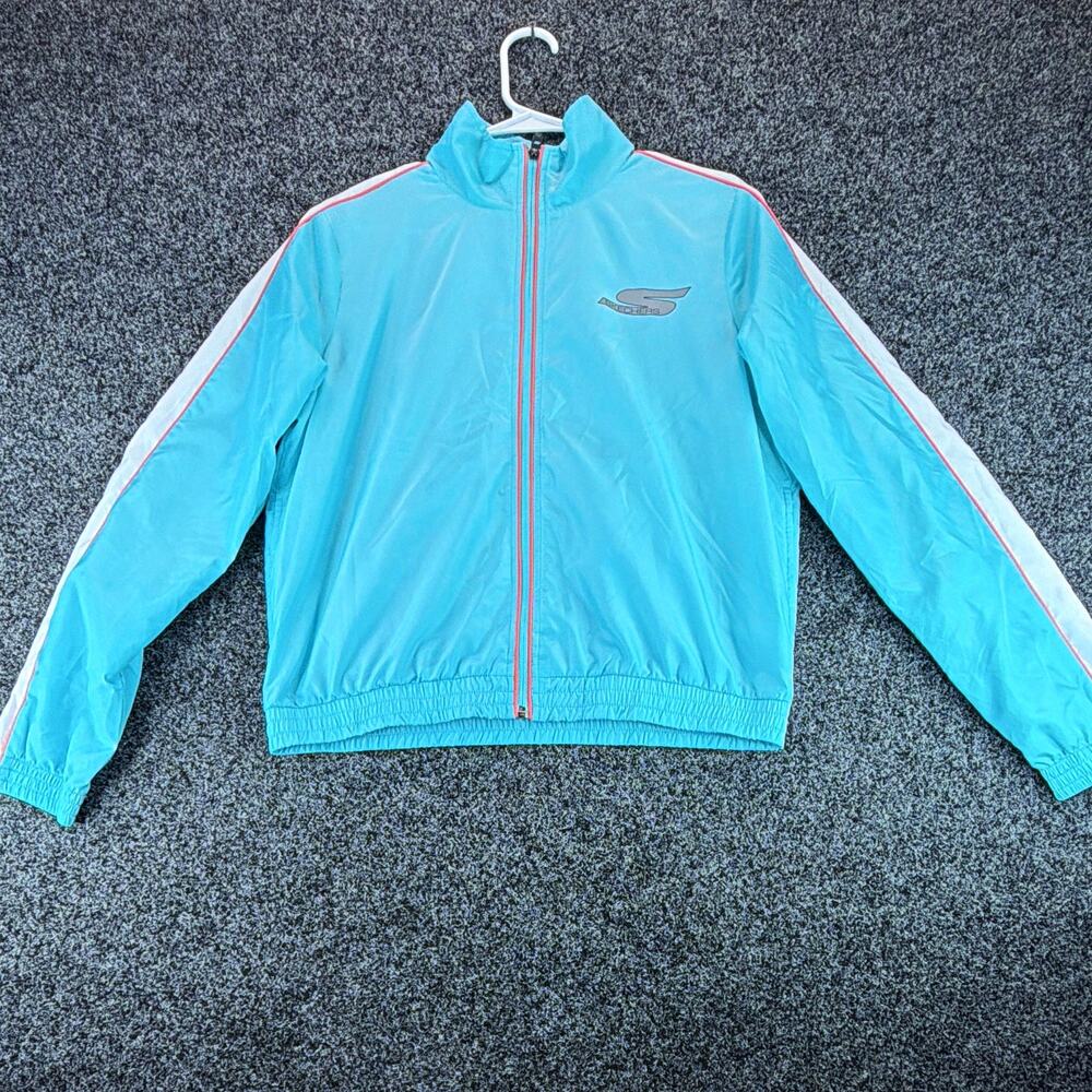 Skechers Performance Women's Blue Colorblock Full Zip Mesh Track Jacket, S